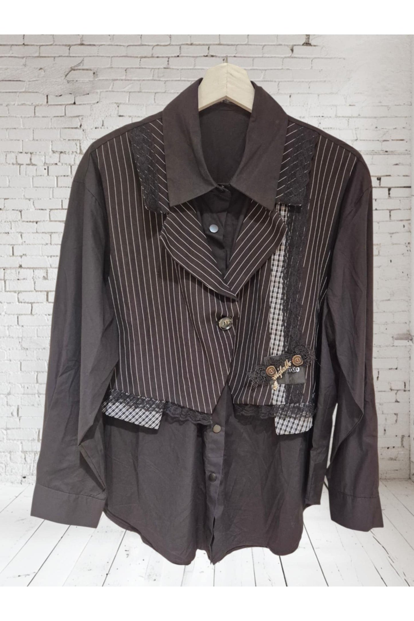 Blouse met Vast Gilet