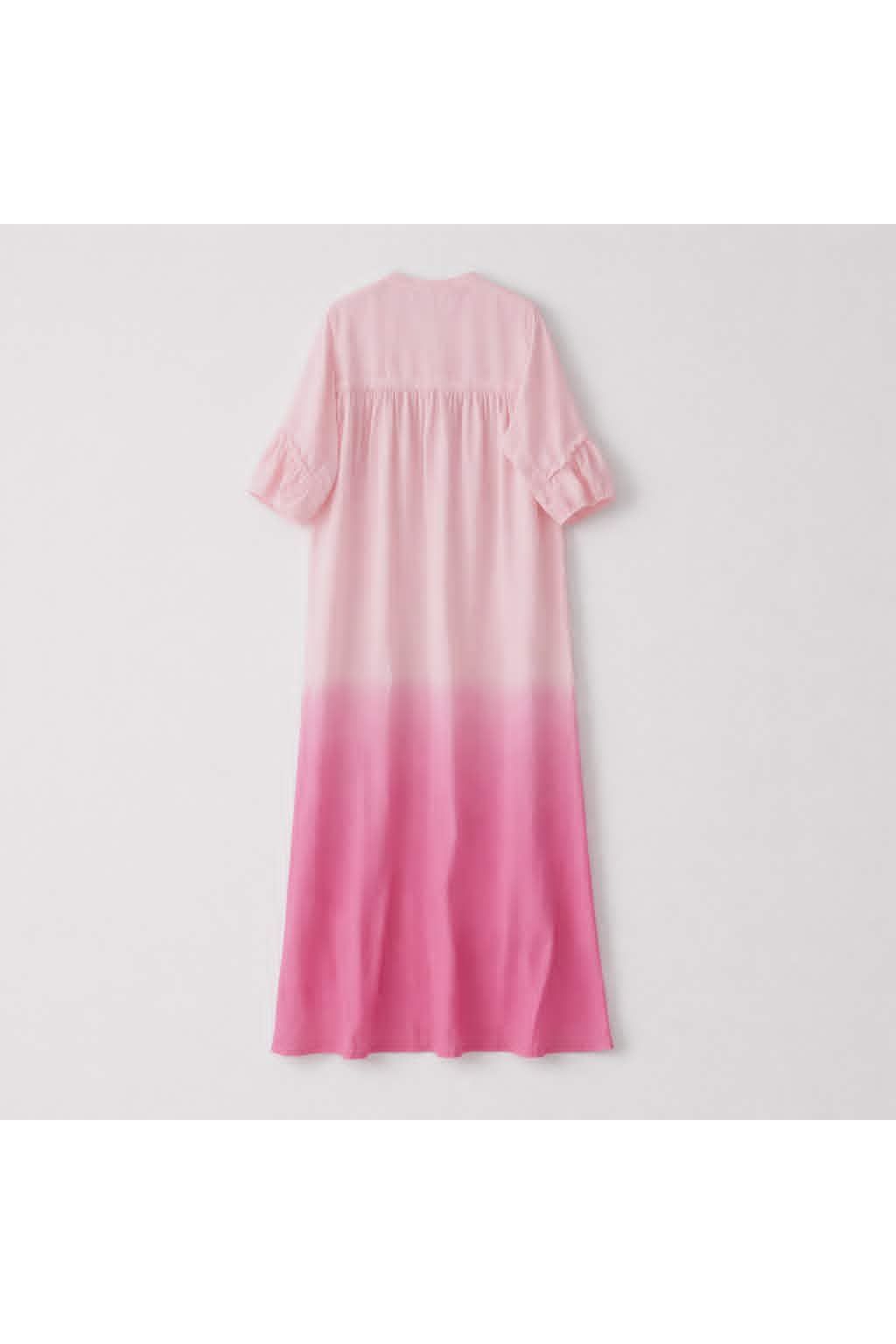 Sunset Dip Dye Maxi Jurk Roze