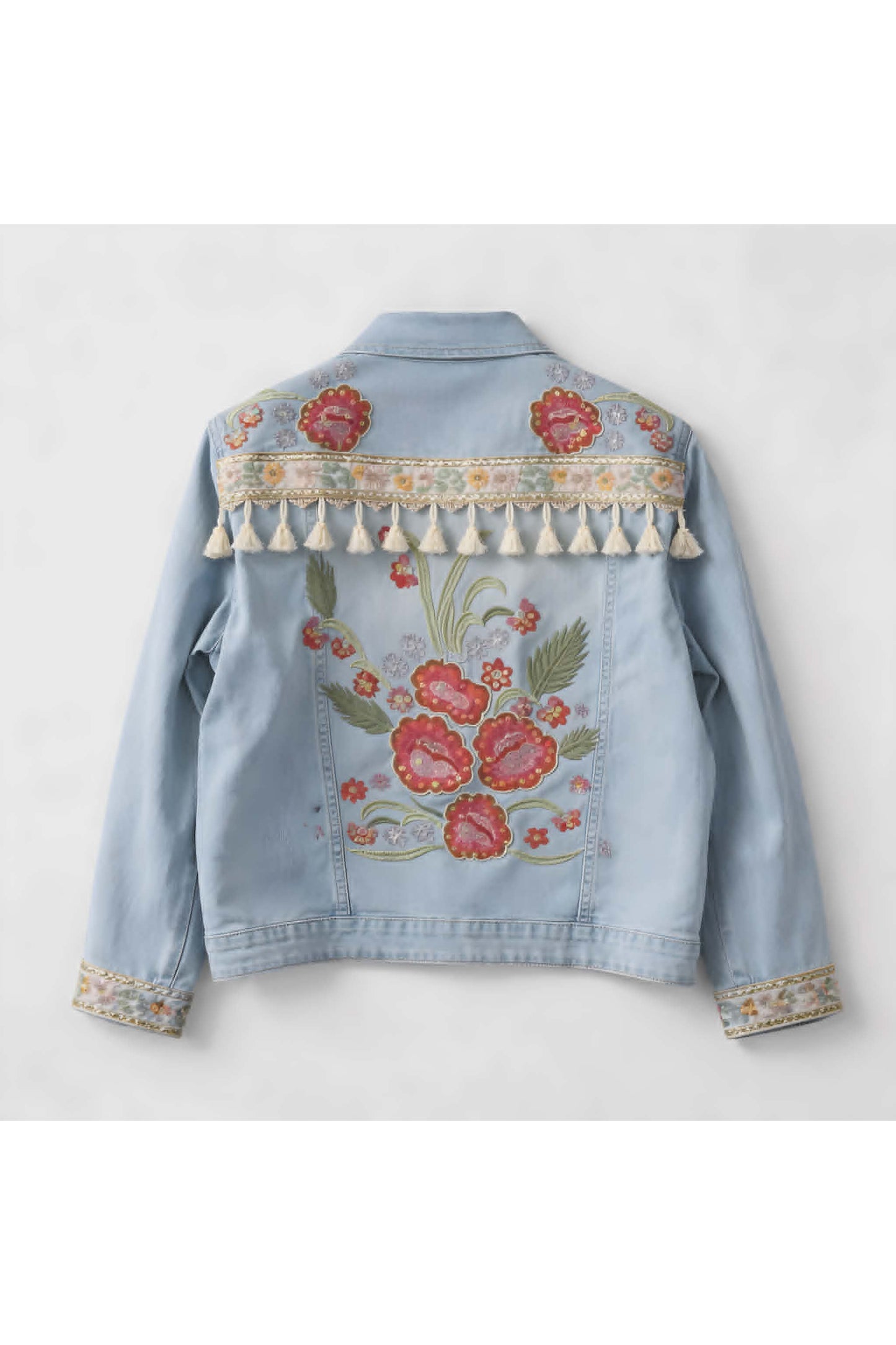 Boho Bloom Denim Jacket