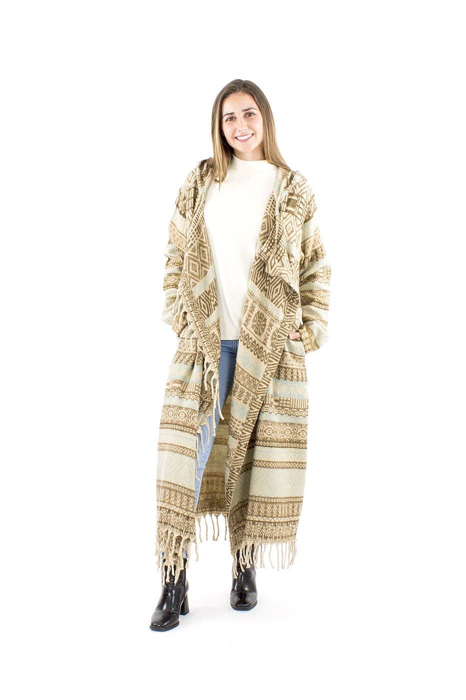 Lange gilet Blauw etnisch