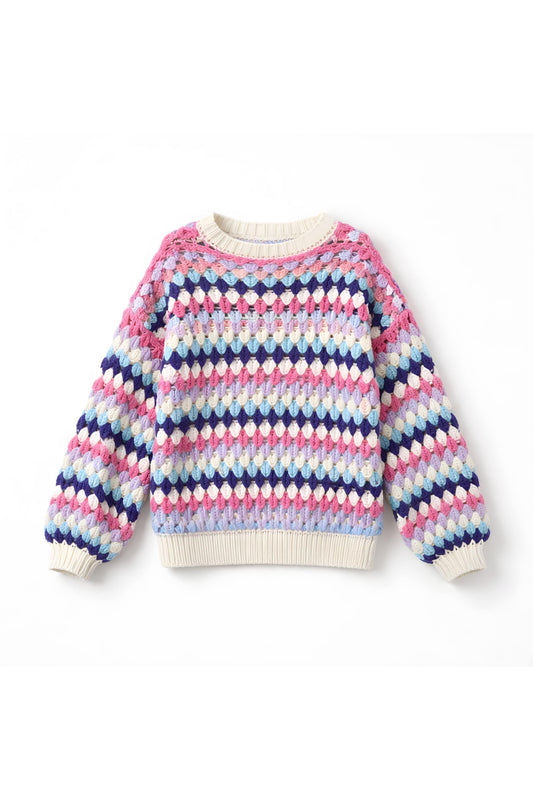 Pastel Pop Crochet Knit – multicolor
