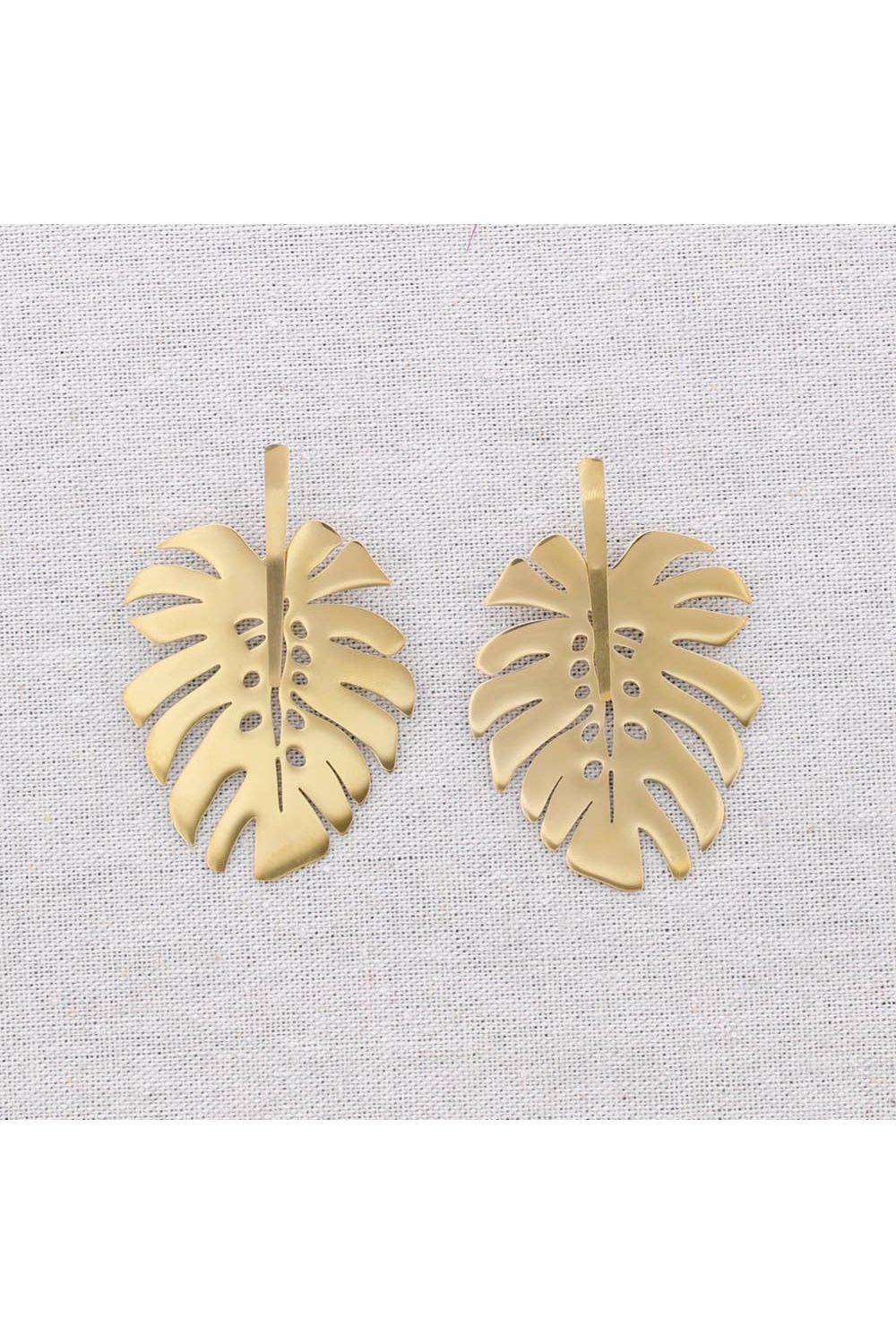 Oorbellen Monstera Blad