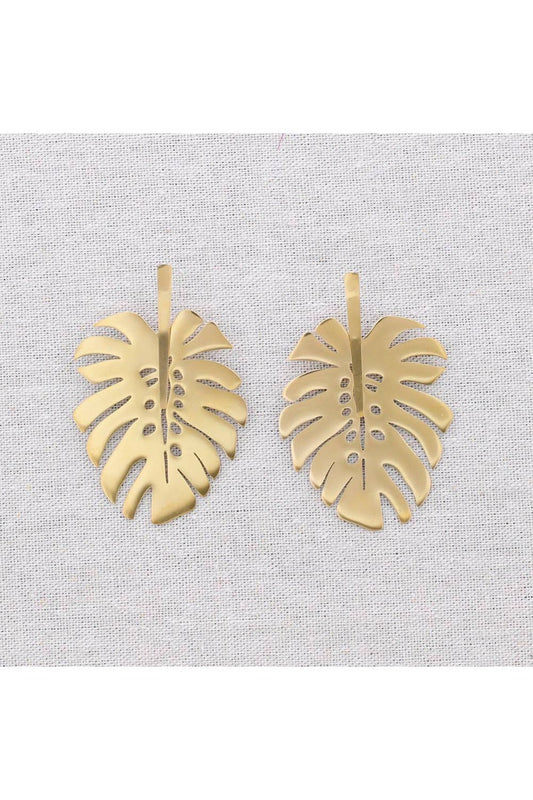 Oorbellen Monstera Blad