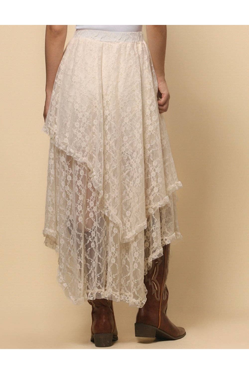 Bohemian Lace Midi Skirt