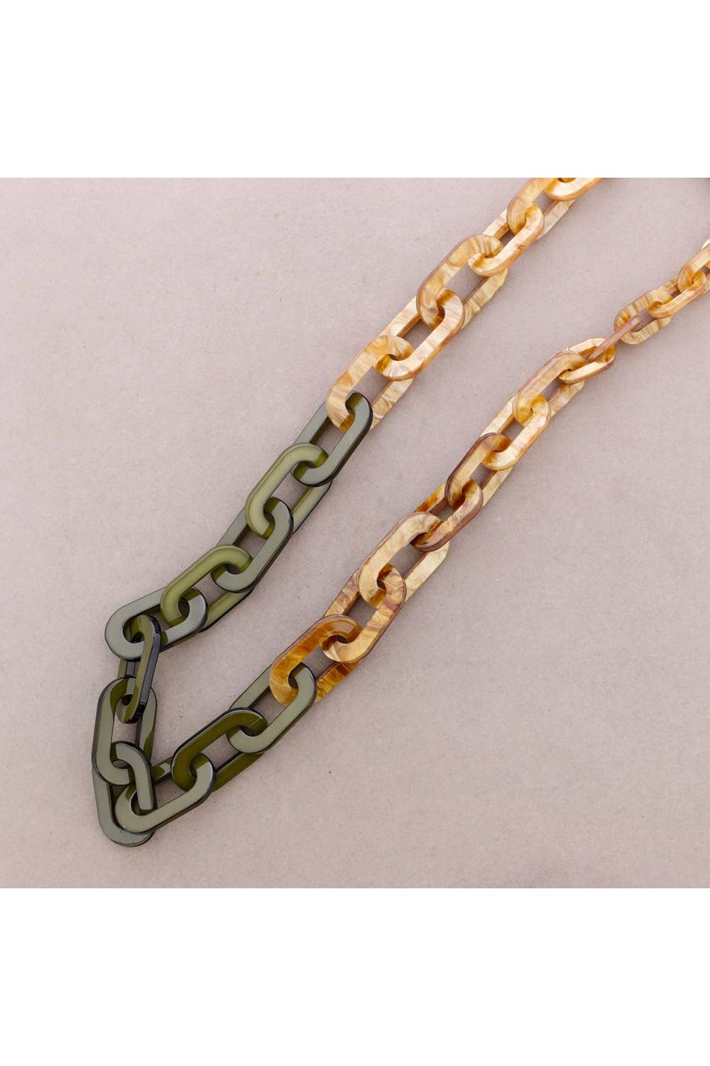 Kunsthars Ketting-Groen & Amber