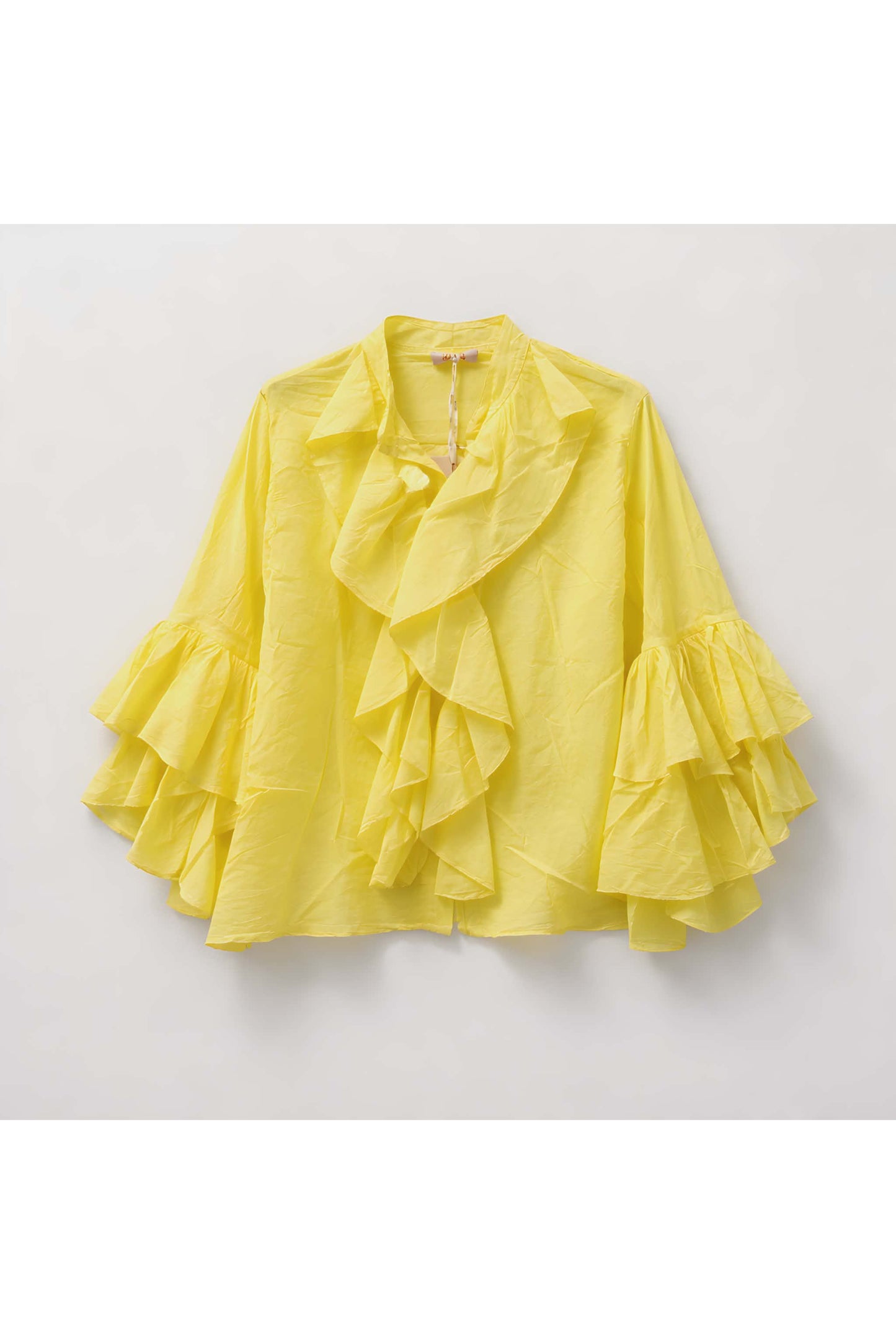 Ruffle bloes geel