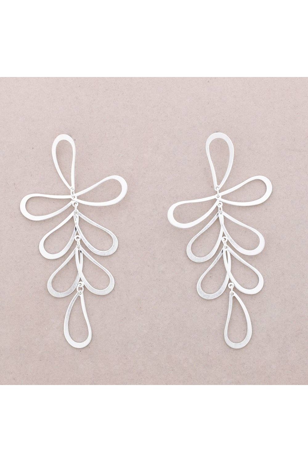 Abstracte blaadjes-Zilver