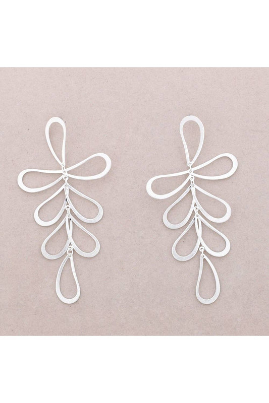 Abstracte blaadjes-Zilver