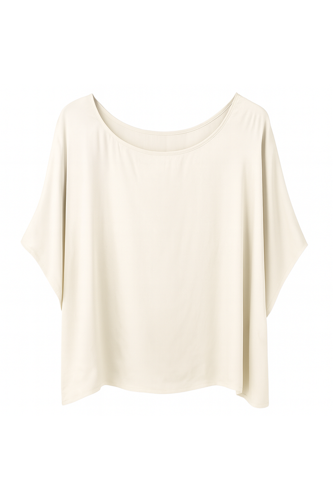 Top Satijn Off White