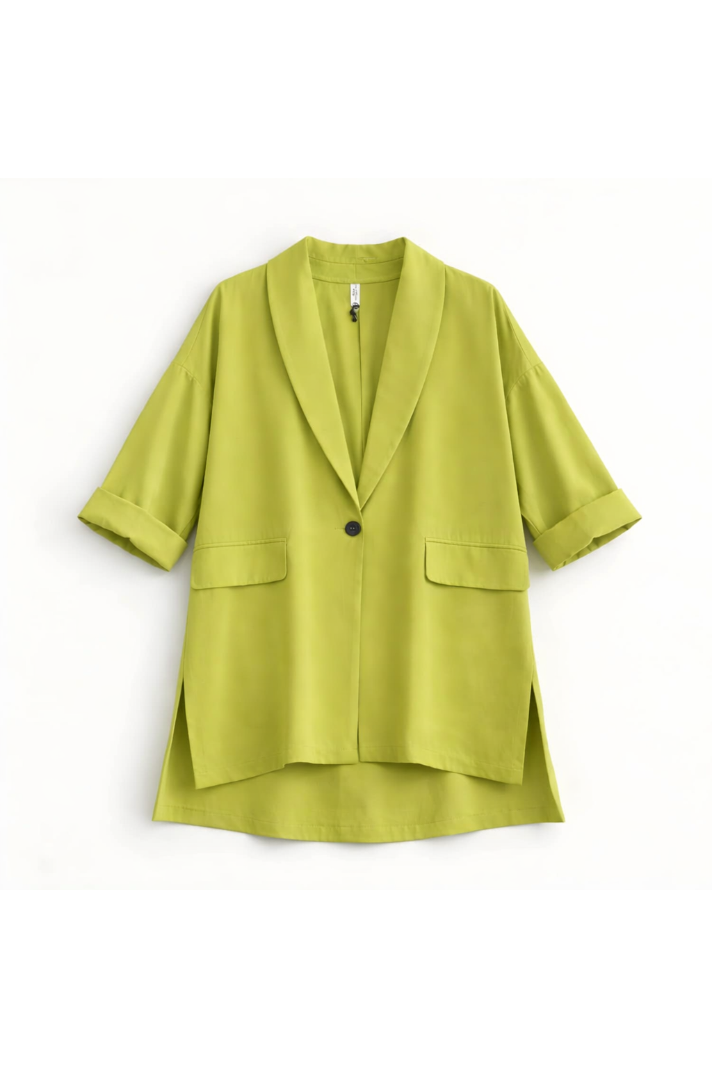 3/4 manteltje kiwigroen