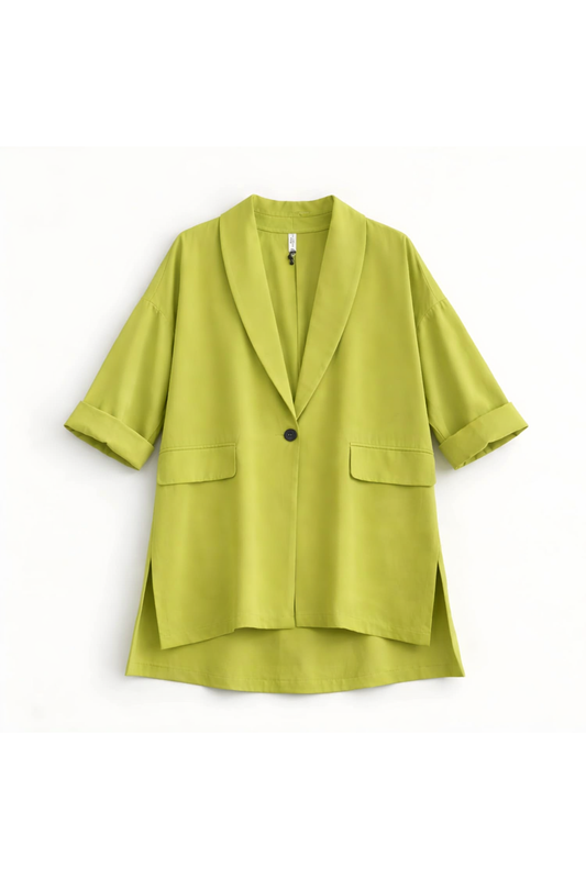 3/4 manteltje kiwigroen