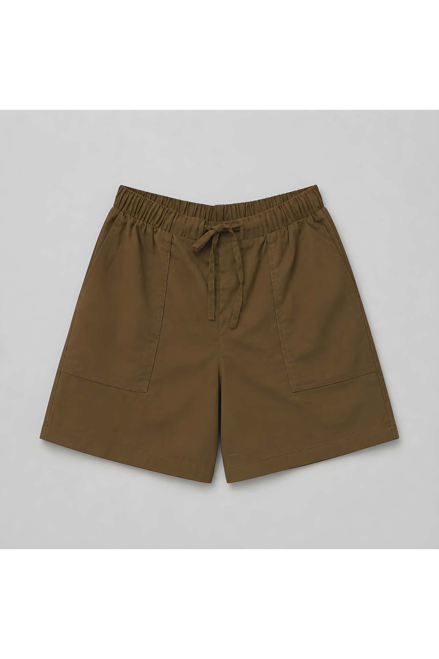 Linnen Katoen Short  bruin