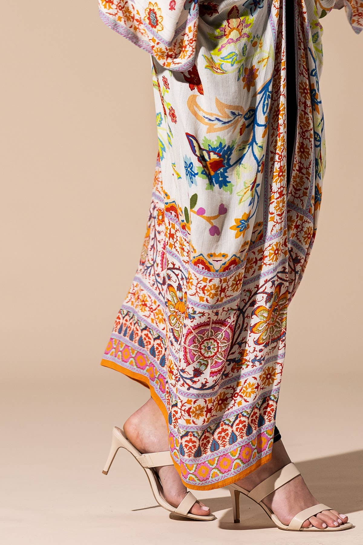 Delphi kimono met bloemenprint