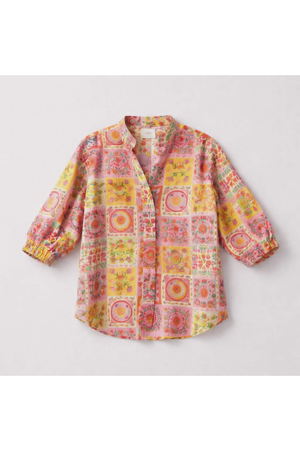 Sunny Mosaic Katoenen Bloes