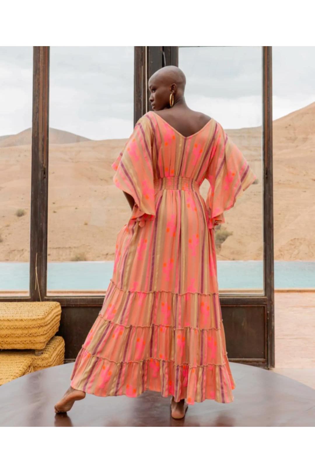 Maxi Jurk met Neon Print