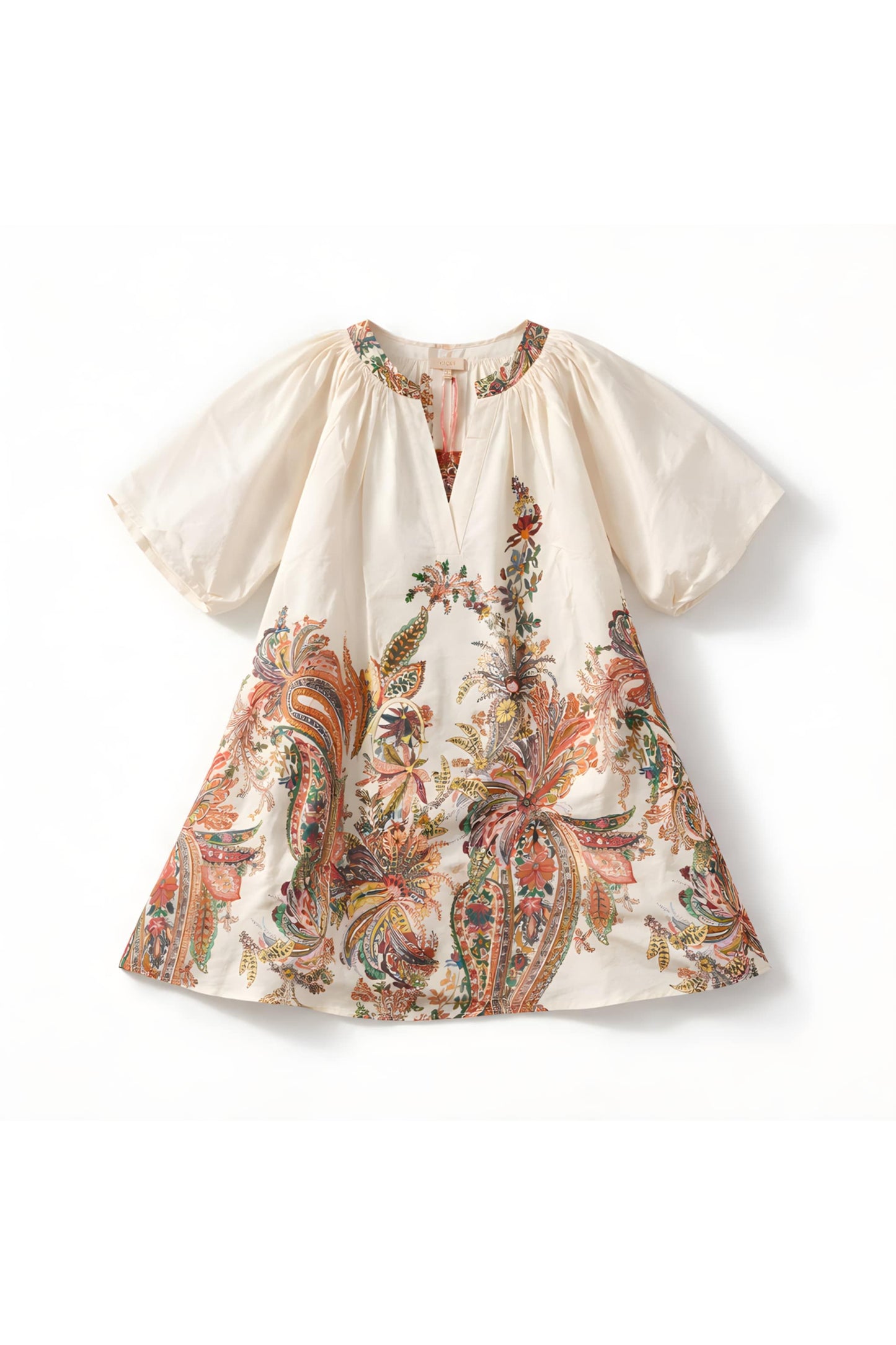 Bohemian tuniek met paisley print