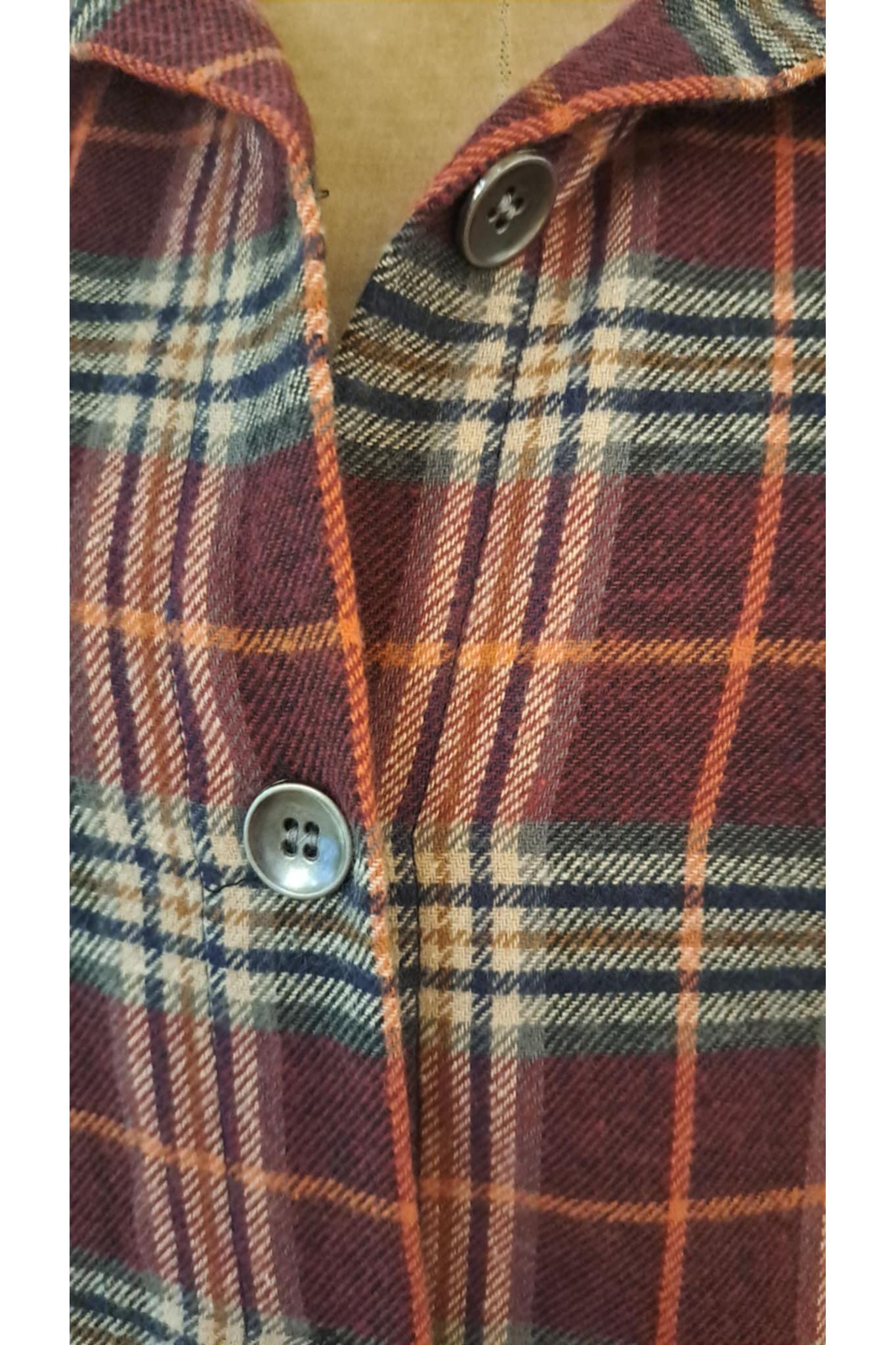 Flanellen hemd Believe burgundy