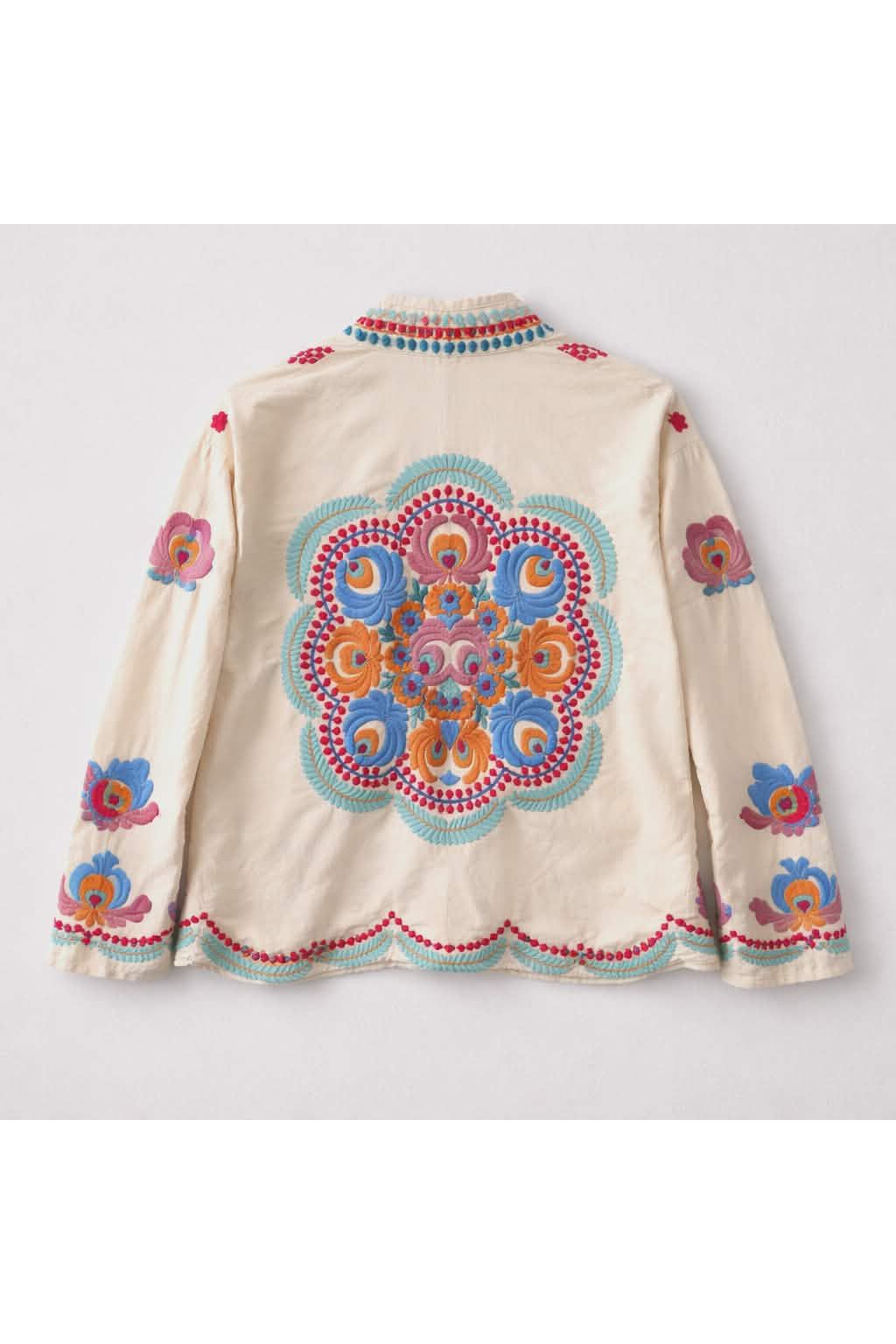 Boho Kimono Jasje met Kleurrijke Borduursels
