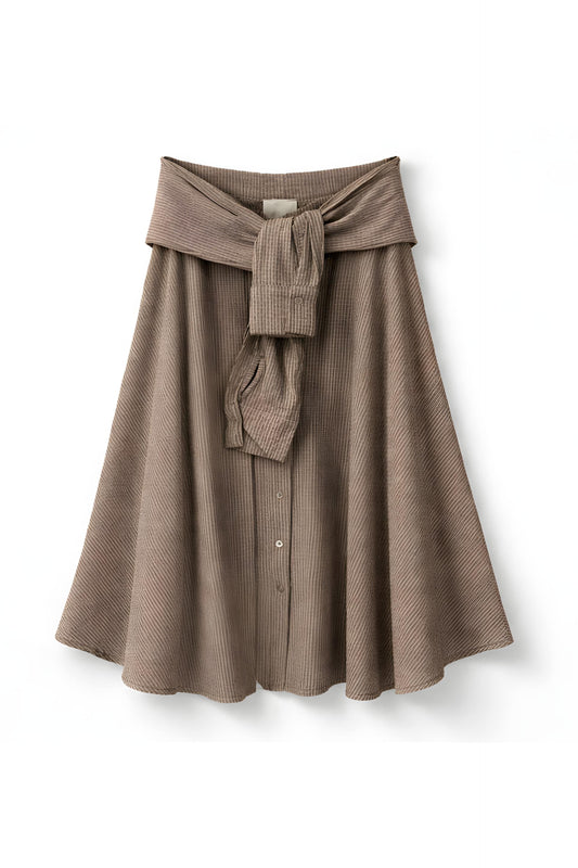 Bruine Gestreepte Rok
