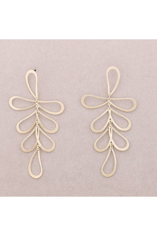 Abstracte blaadjes-Goud