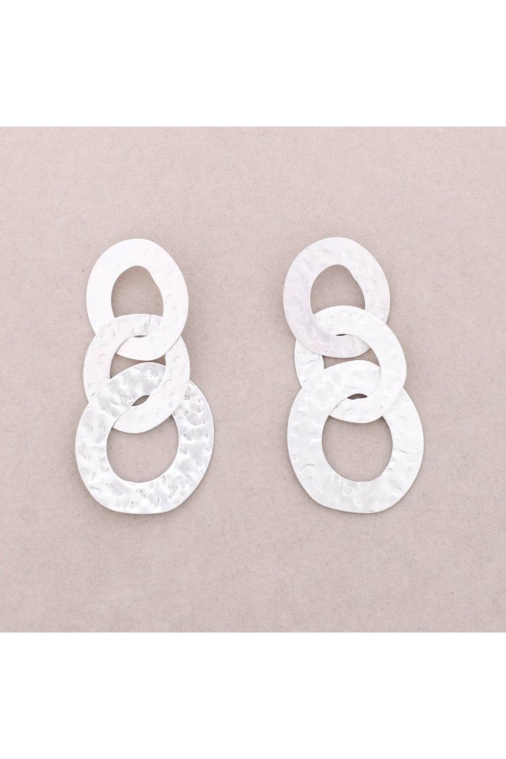 Gehamerde Schakels Zilver