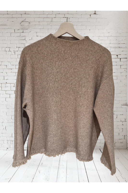 Pull “Soft Fringe” – Taupe