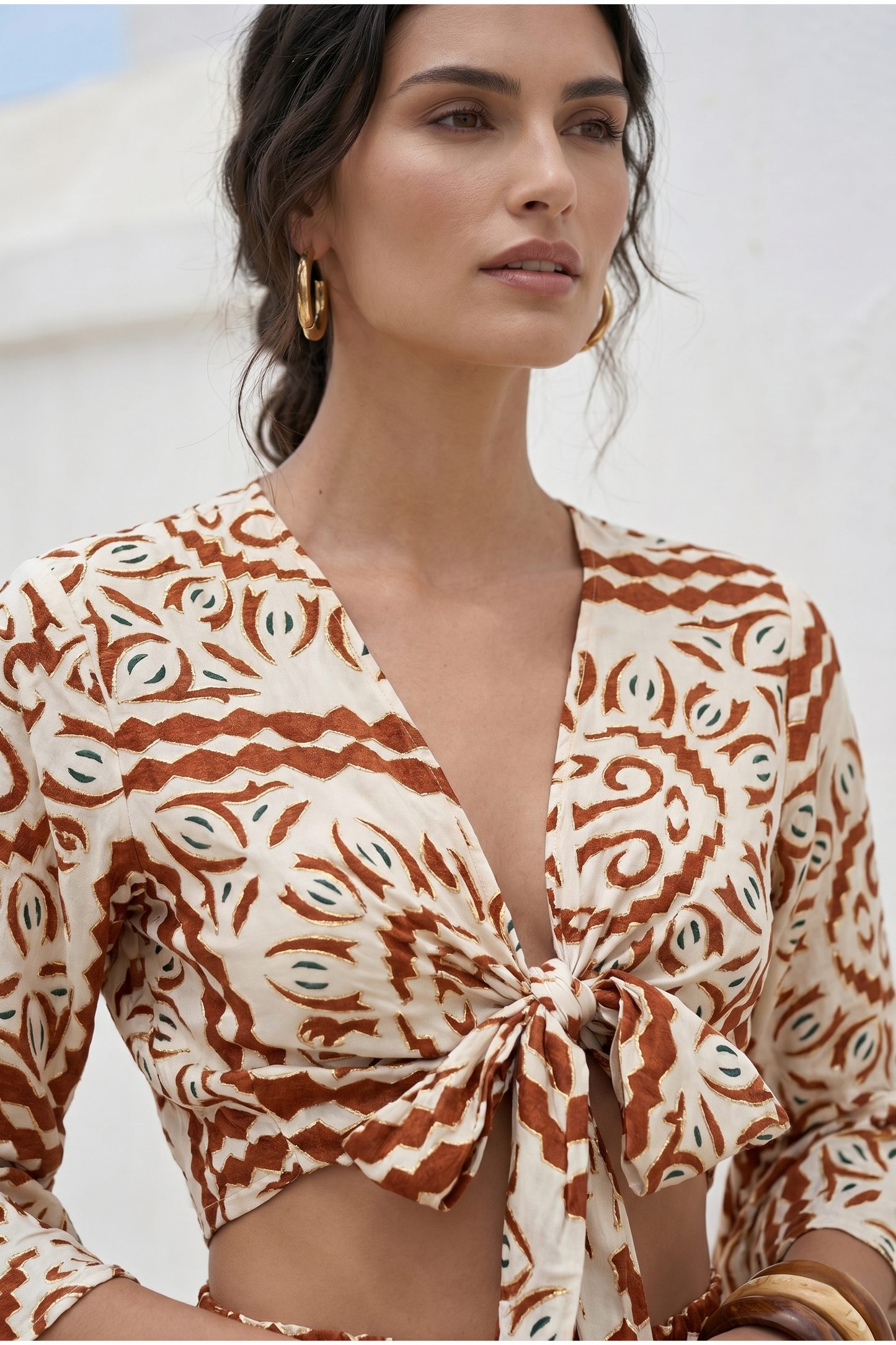 Set met gouden etnische print