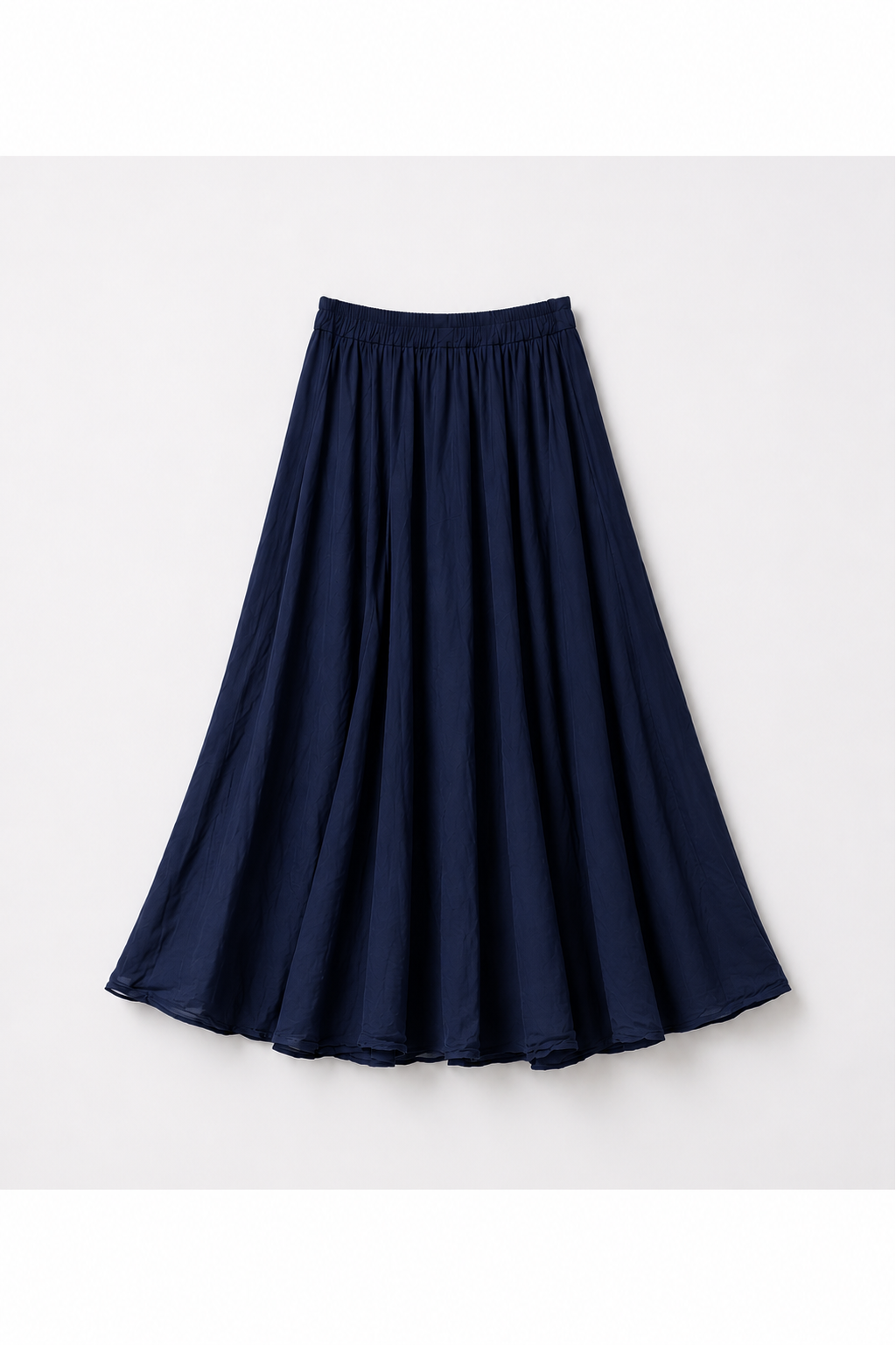 Maxi rok marine blauw