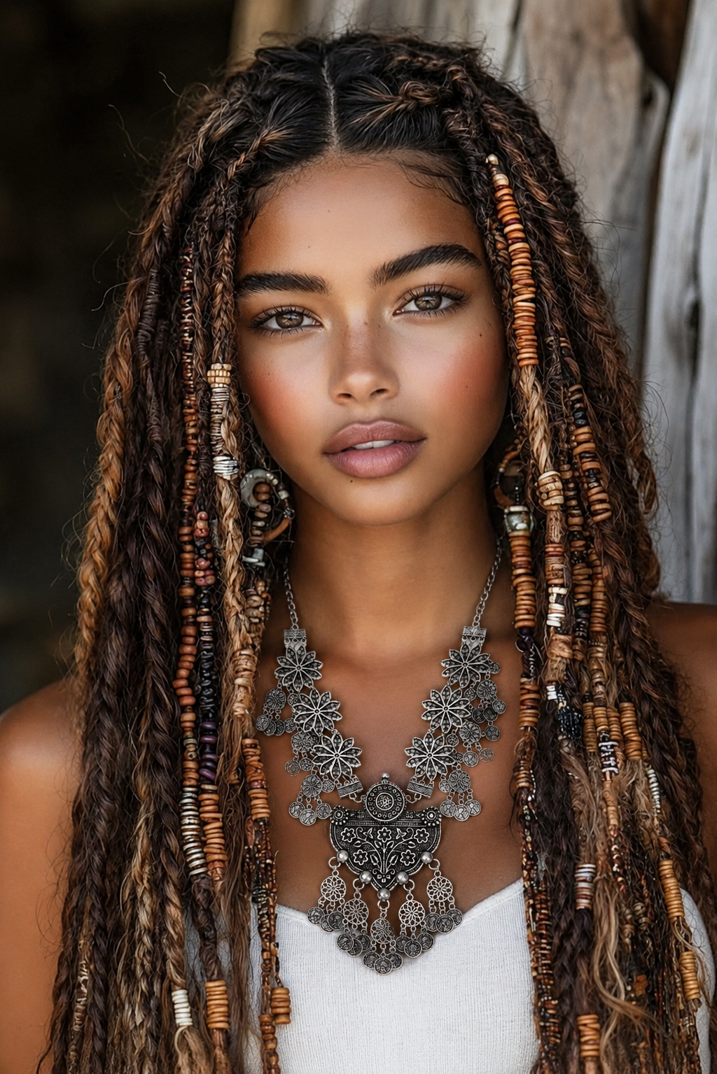 Boho ketting 'Flora'