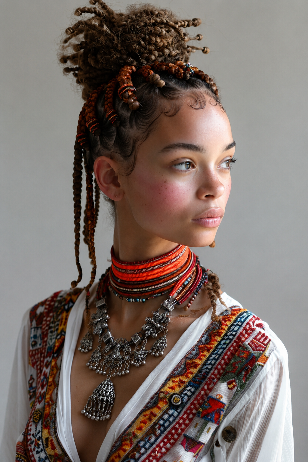 Boho ketting 'Pavona'