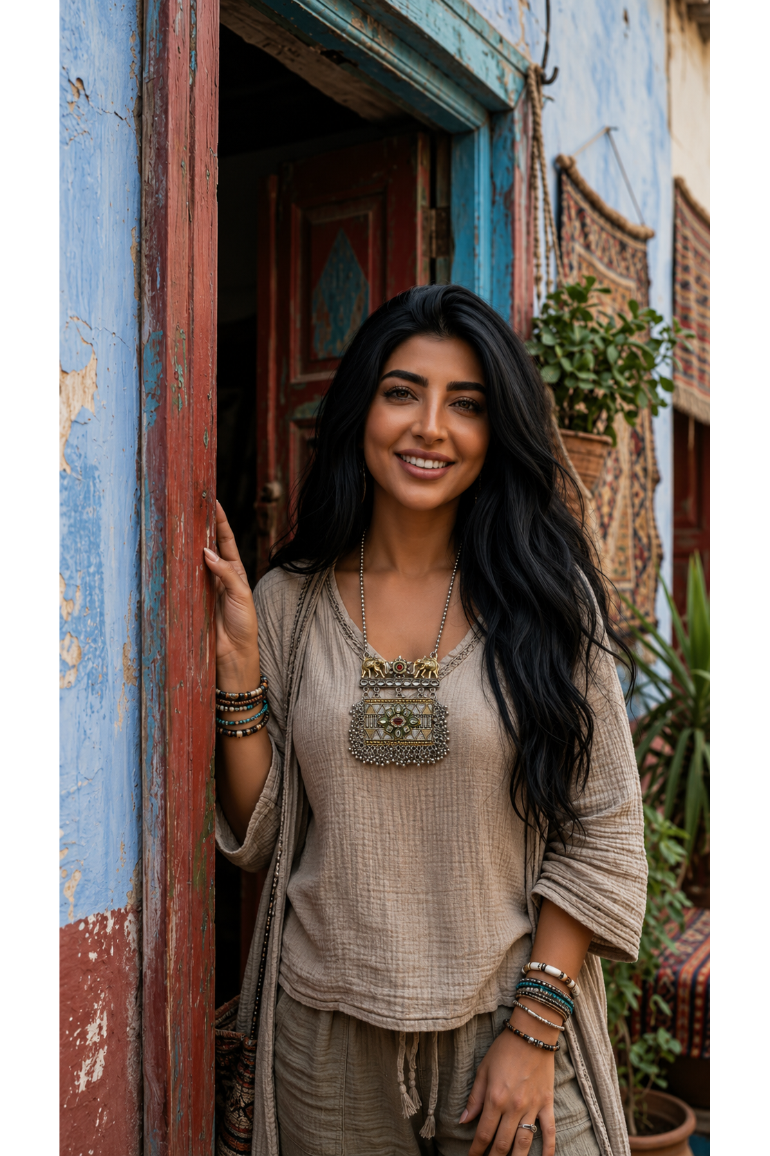 Boho ketting 'Safira'