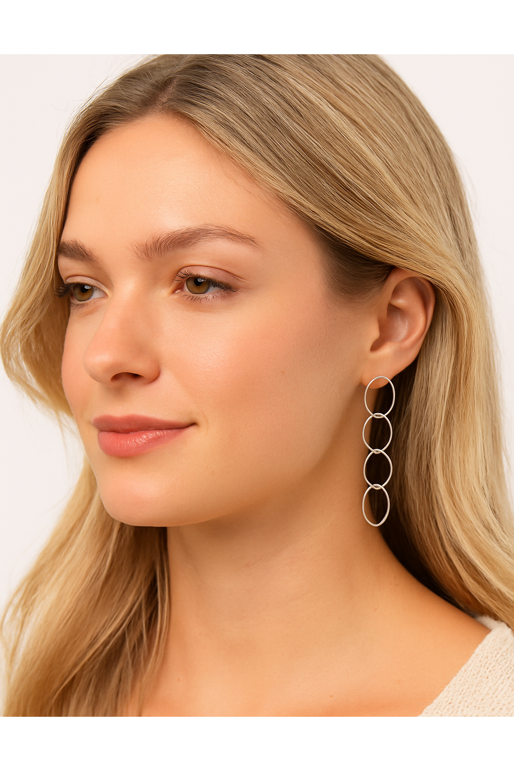 Minimalistische Schakels in Zilverkleur