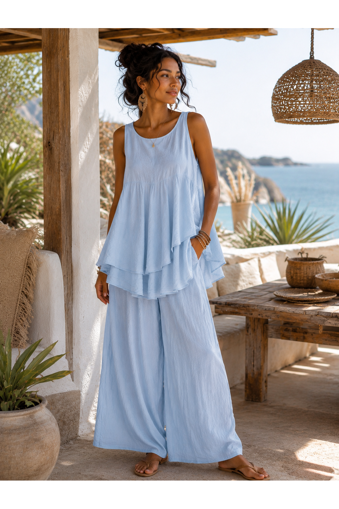 Tencel Set Amélie Lichtblauw