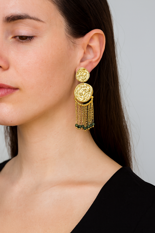 Gold Chain Drop Oorbellen