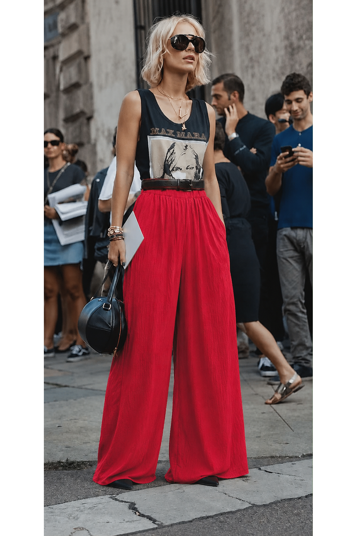 Wide Leg Broek