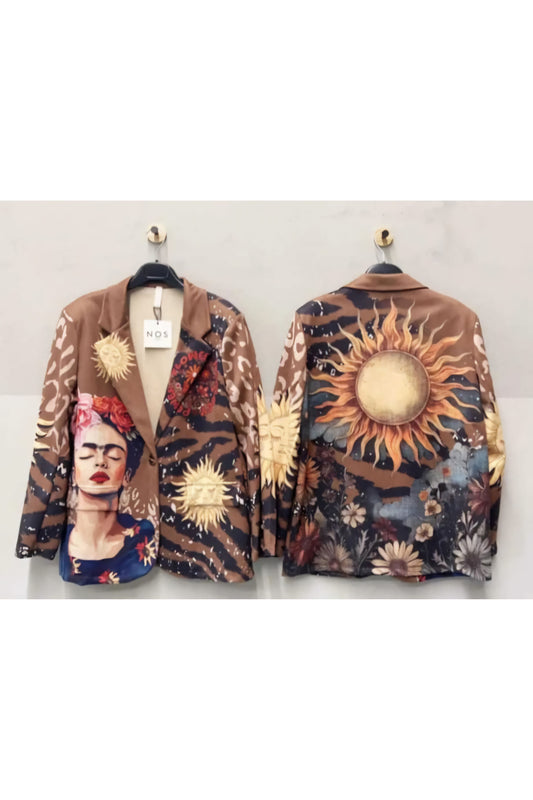 “Sun & Muse” Art Blazer