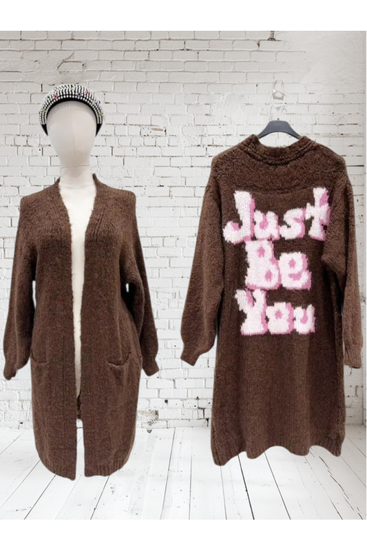 Long Cardigan Tekst Choco