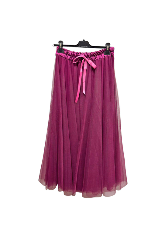 Paarse Tule Maxi Rok