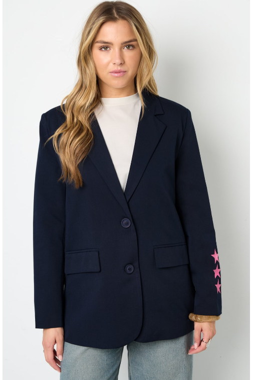 Starry Smile Blazer Navy