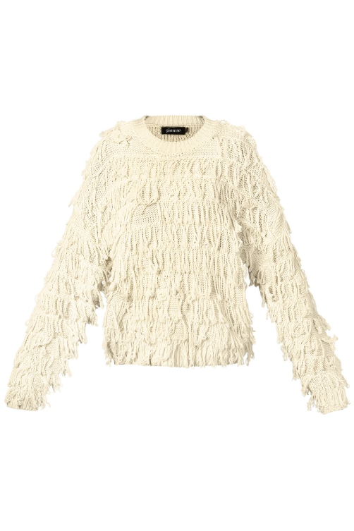 Fringe Knit Gebroken Wit