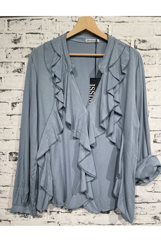 Volant bloes jeans blauw