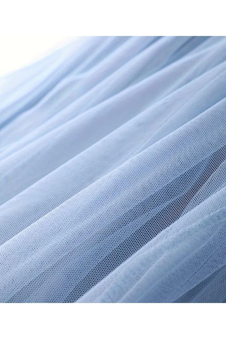 Tule Gelaagd Lichtblauw