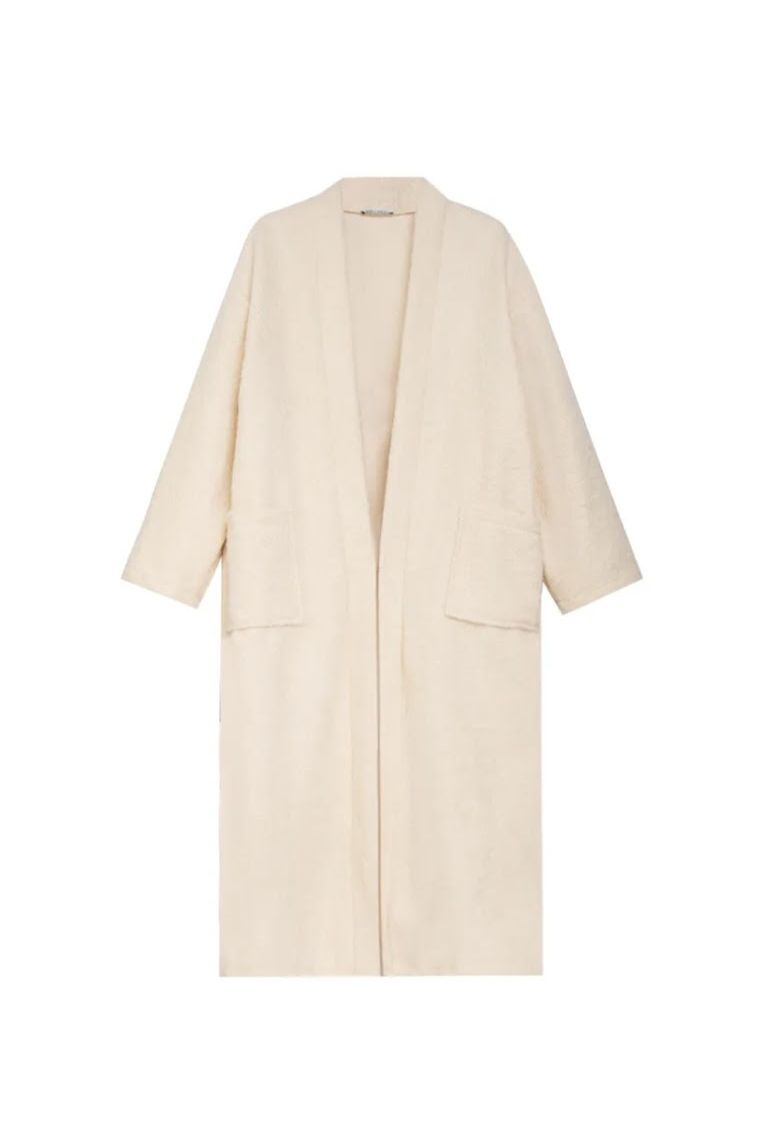 Zachte Mantel Off White