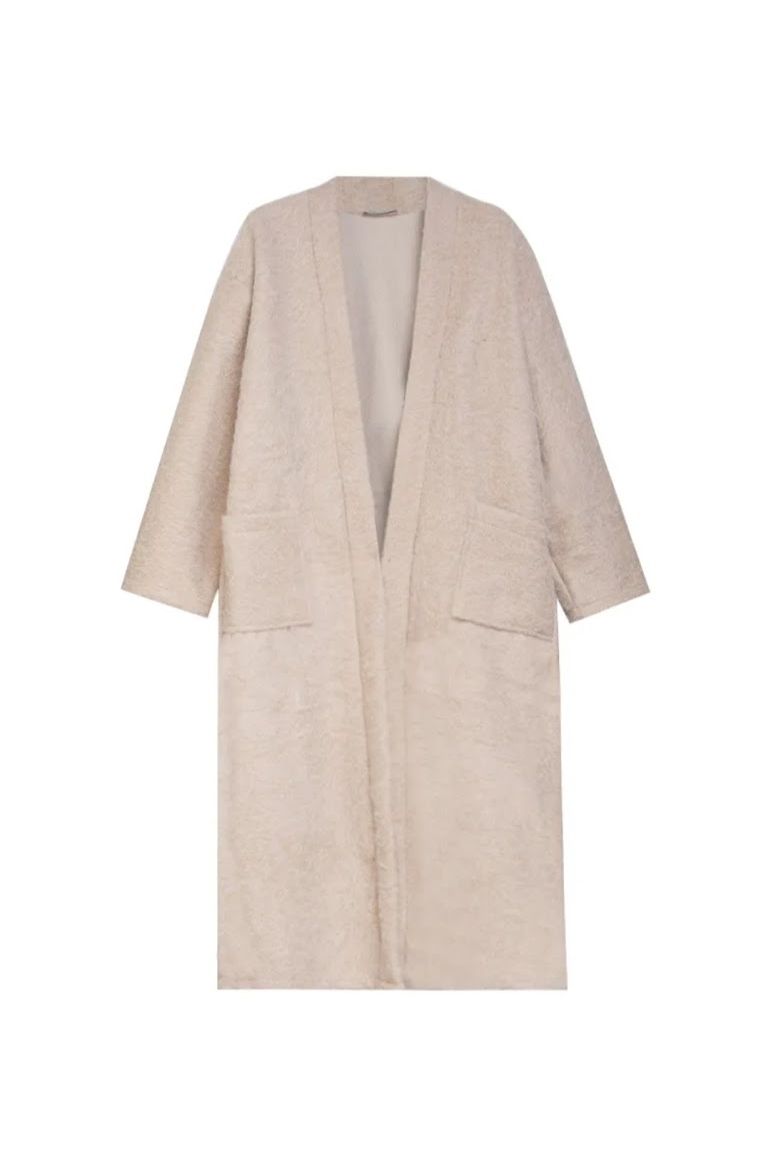 Zachte Mantel Beige