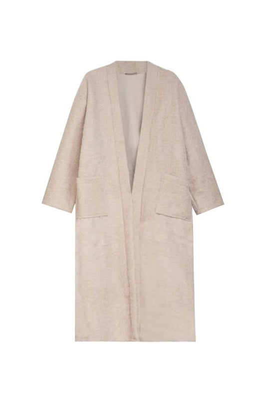 Zachte Mantel Beige
