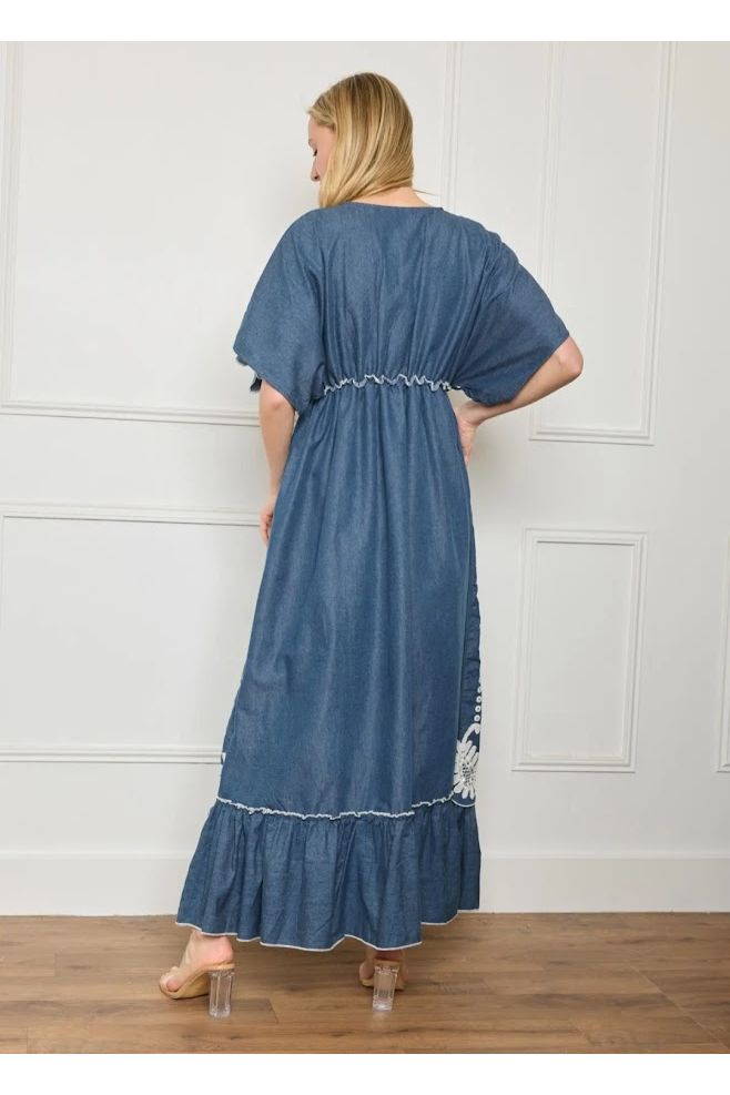 Maxi Jurk Denimblauw