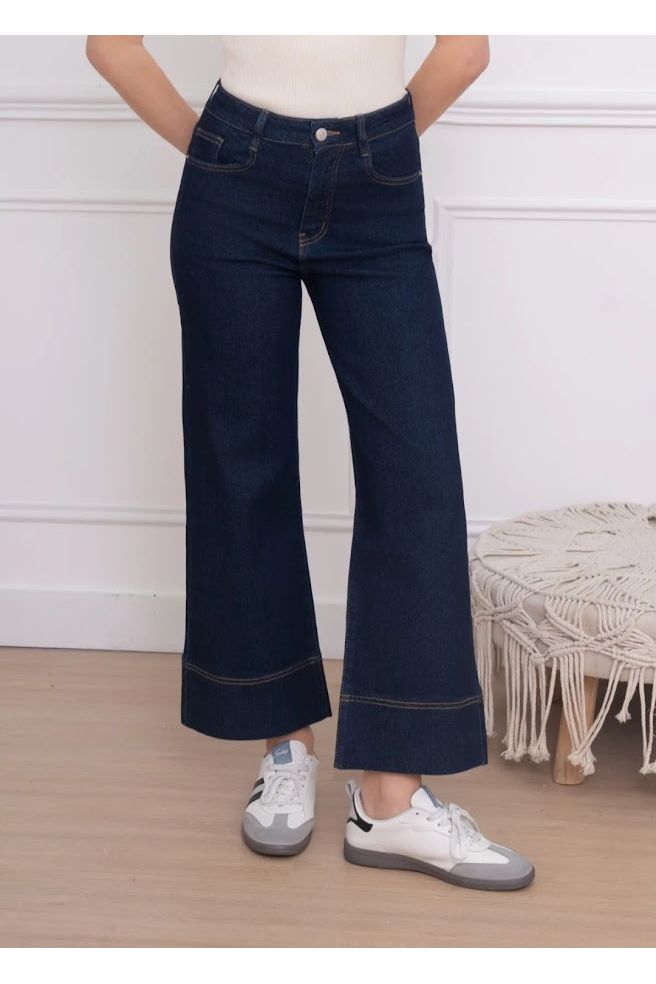 Retro wide leg jeans