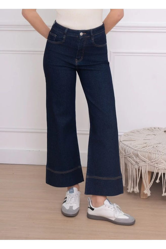 Retro wide leg jeans