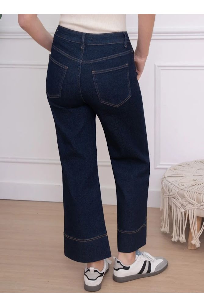 Retro wide leg jeans