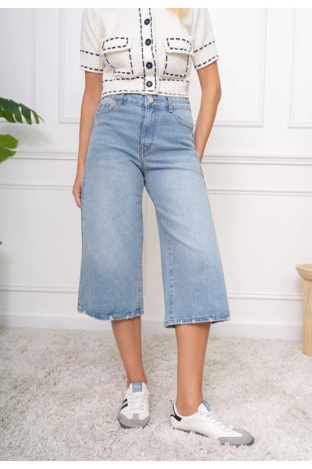 Denim bermuda jeans